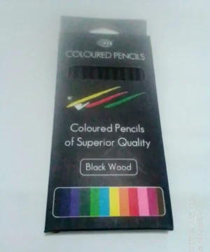 Coloured Pencils Black Wood