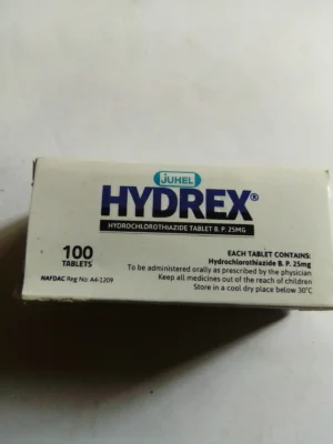 Hydrex 25mg Tablet (hydrochlorthiuazide)
