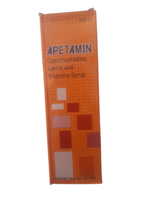Apetamin Syrup (cyproheptadine/lysine)
