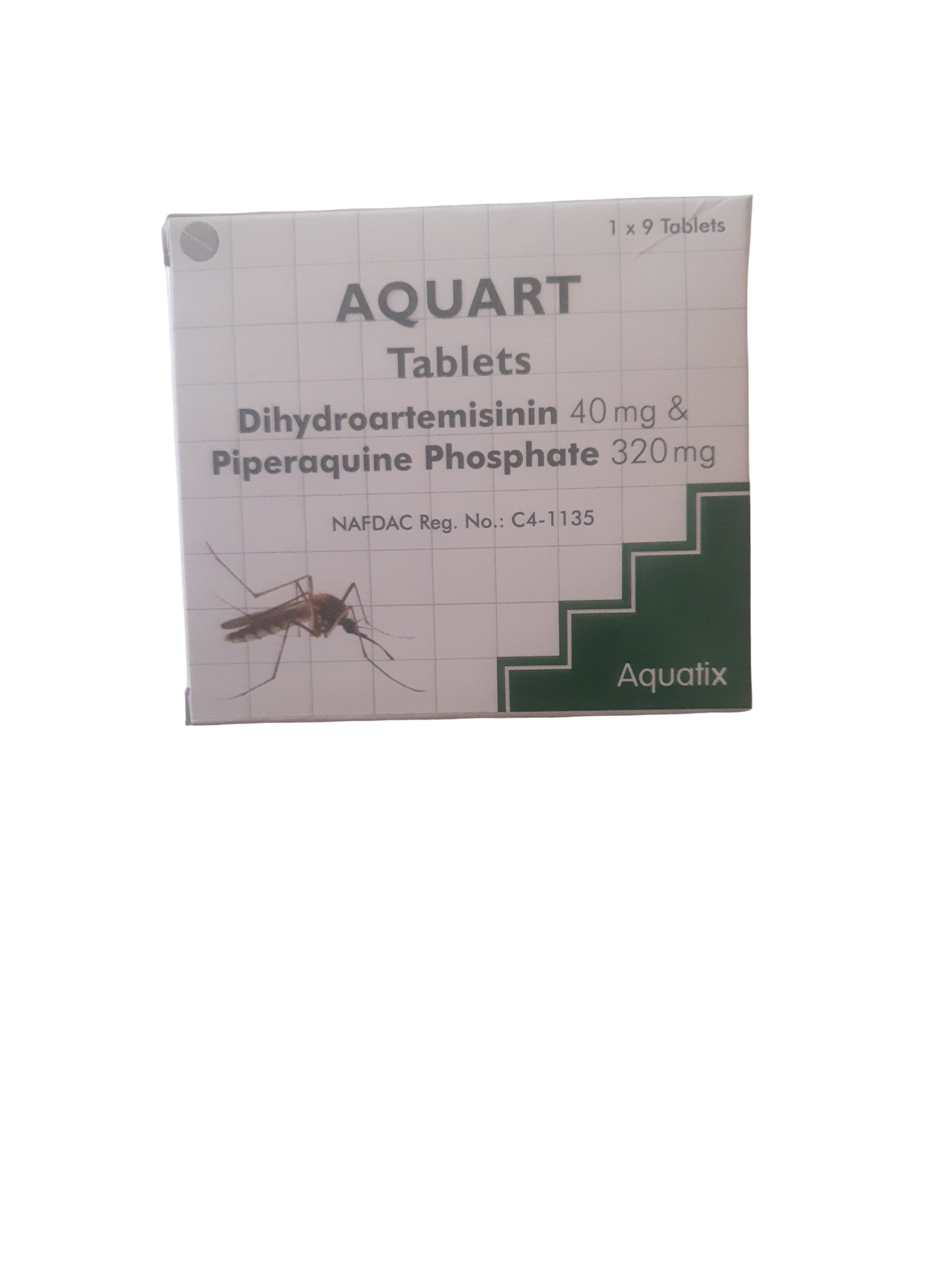 Aquart Tablet (dihydroartemisinin 40mg & Piperaquine 320mg)