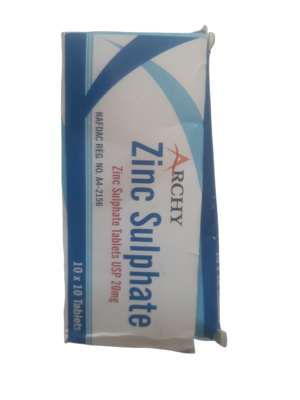 Archy Zinc Sulphate 20mg Tablets