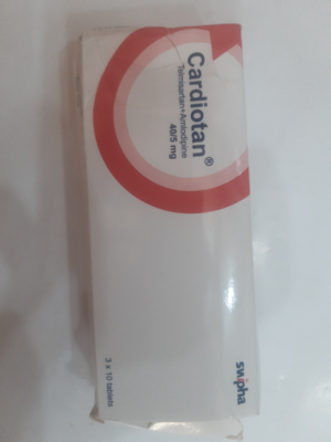 Cardiotan 40/5mg Tablet (telmisartan/ Amlodipine)