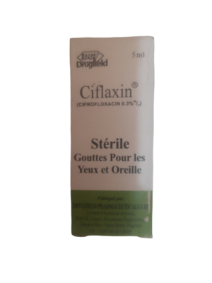 Ciflaxin 0.3%)eye/ear Drop ((ciprofloxacin)