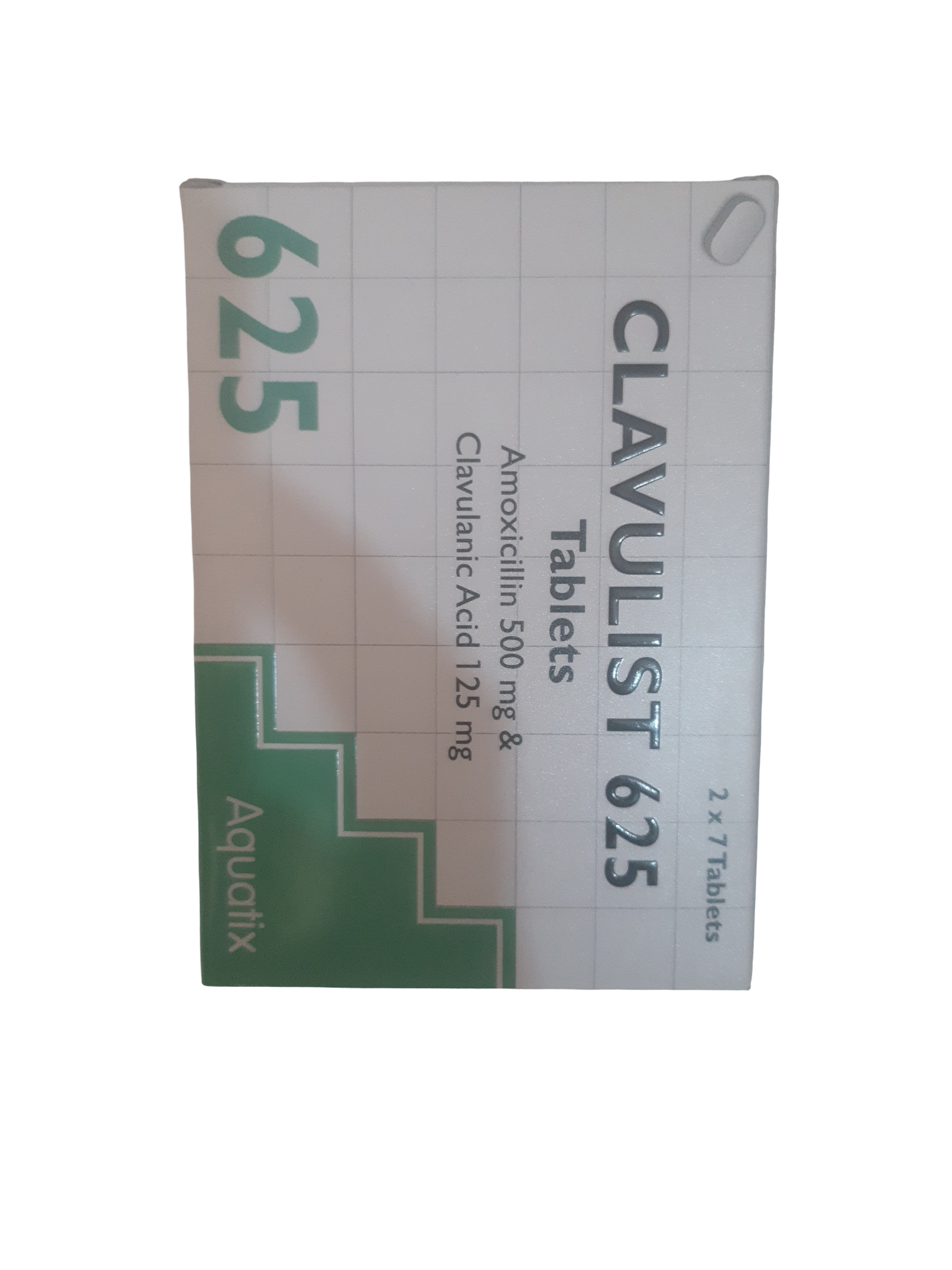 Clavulist 625mg Tablets (amoxicillin 500mg & Clavulanic Acid 125mg)