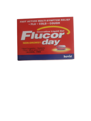 Flucor Day Liquid Gel Capsules (dextromethorphan+ Pseudoephedrine+pcm))