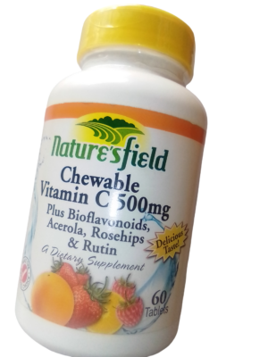 Nature's Field Chewable Vitamin C 500mg Caps