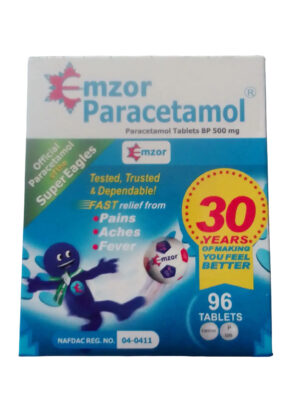 Emzor Paracetamol 500mg Tablet X12