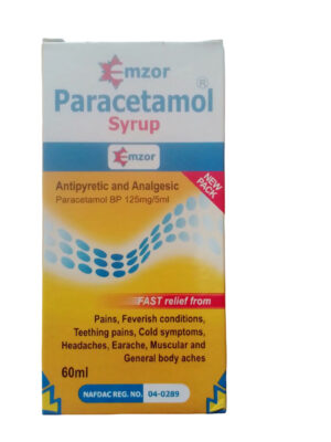 Emzor Paracetamol 100mg/5ml Syrup