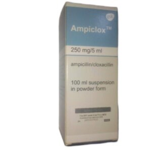 Beecham Ampiclox 250mg/5ml Suspension (ampicillin/cloxacillin)