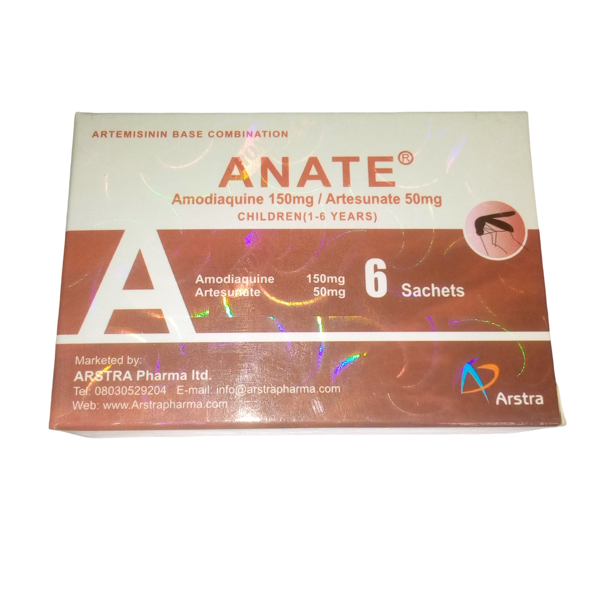 Anate Powder 1-6yrs (amodiaquine 150mg/artesunate 50mg)