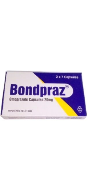 Bondpraz 20mg Capsules (omeprazole)