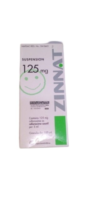Zinnat (125mg/100ml) Suspension (cefuroxime Axetil)
